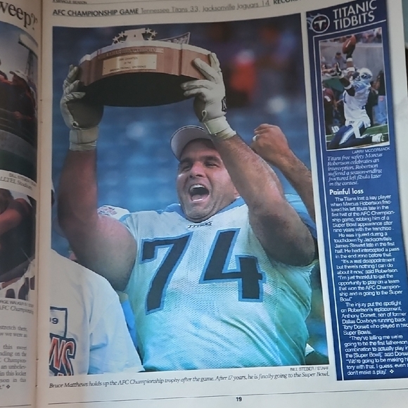 Vintage Tennessee Titans Miracle Season The Tennessean Newspaper Special Section - Picture 15 of 15
